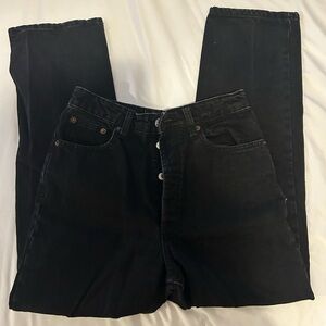 ZARA high waisted straight leg jeans